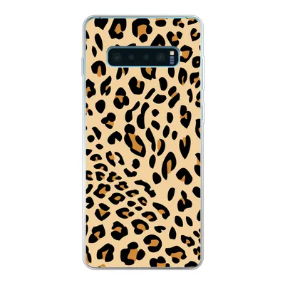 Produktbild von MuchoWow® Handyhülle Schutzhülle Hülle für Samsung Galaxy S10 Plus Tiermuster - Panther - Leopard Silikon Softcase Handy Hülle - Schutzhülle