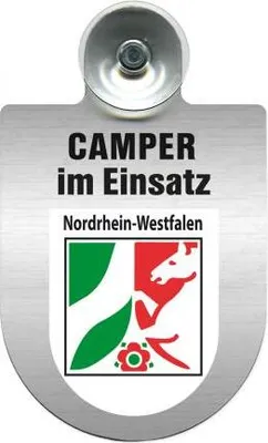 Produktbild von Einsatzschild Windschutzscheibe incl. Saugnapf - Camper im Einsatz - 309764 - incl. Regionen nach Wahl Color - Region Nordrhein-Westfalen