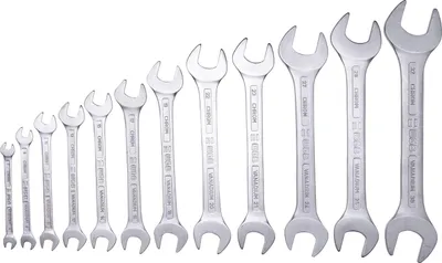 Produktbild von WGB Doppelmaulschlüssel-Satz DIN3110 6-22 mm 8-teilig