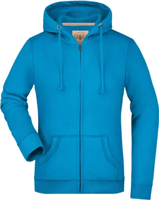 Productafbeelding van Damessweatshirt James & Nicholson Vintage Hoody Blauw