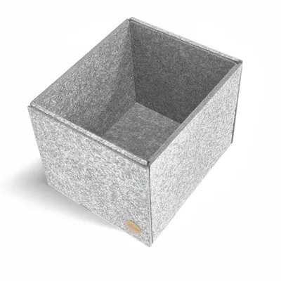 Produktbild von Aufbewahrungsbox CLEAN Filz 23 x 19 x 18 cm ohne Deckel in hellgrau meliert