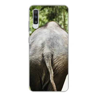 Produktbild von MuchoWow® Handyhülle Schutzhülle Hülle für Samsung Galaxy A70 Elefant - Tiere - Grau - Natur Silikon Softcase Handy Hülle - Schutzhaube
