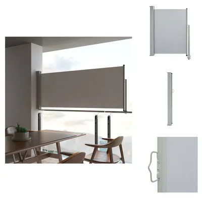 Immagine prodotto di vidaXL Tenda laterale estensibile 100x300 cm grigio - Ombrelloni e tende da sole