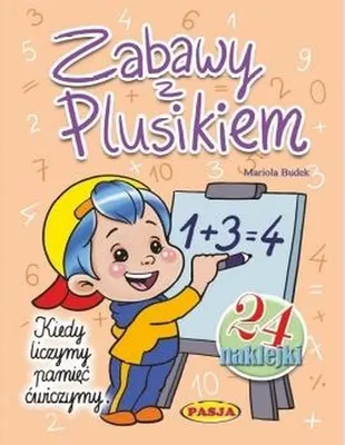 Immagine prodotto di Kolorowanka Zabawy z Plusikiem dla dzieci z naklejkami