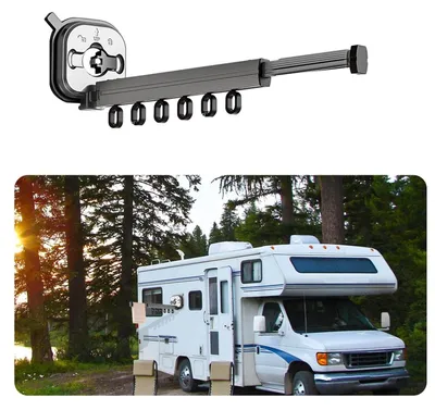 Immagine prodotto di Omgoods - Stendibiancheria portatile in alluminio per camper - Salvaspazio e resistente