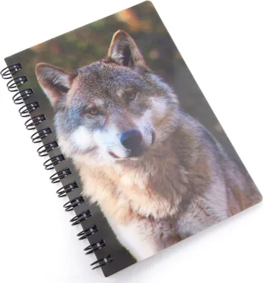 Produktbild von 3D Notizbuch - Wolfskopf - klein