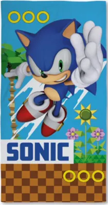 Produktbild von Sonic the Hedgehog Badetuch Strandtuch aus 100% Baumwolle 70 x 140 cm
