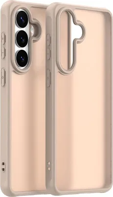 Produktbild von Hülle für Samsung Galaxy S26 - Phonesta AirFrost Semi-Transparent Back Cover - Sandsteinbeige matt