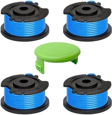 Image de Tapis de rechange pour tondeuses à gazon, pour 18 V/24 V/40 V/60 V/80 V, pour couvercle de vidange Grünwerks 3411546A-6 (4 tapis + 1 joint)