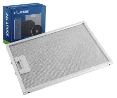 Image de Filtre métallique Alapure, compatible avec les modèles Novy 508-900890, dimensions 350x244 mm