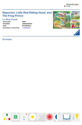 Image de Raiponce, le petit chaperon rouge & le roi des grenouilles Ravensburger 08051
