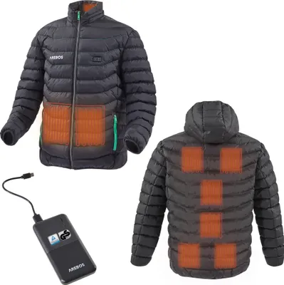 Produktbild von AREBOS Akku-Thermojacke Winterjacke Warme Sportjacke Outdoor Jacke beheizbar M