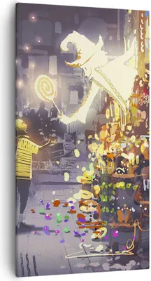 Produktbild von Bild auf Leinwand - Leinwandbild - Fantasie Märchen - 55x100cm - Wand Bild - Wanddeko - Wandbilder - Leinwanddruck - Bilder - Kunstdruck - Wanddekoration - Leinwand bilder - Wandkunst - PA55x100-3901