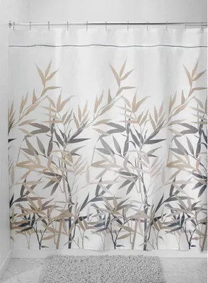 Produktbild von mDesign Anti-Schimmel Duschvorhang Duschgardine Badewannenvorhang Schwarz-Braun