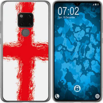 Produktbild von PhoneNatic Case kompatibel mit Huawei Mate 20 Silikon-Hülle WM England M4