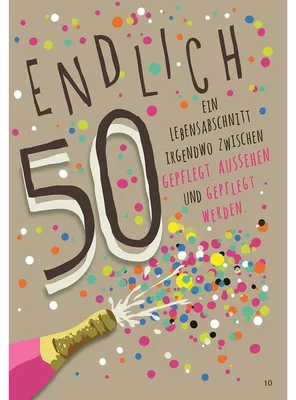 Immagine prodotto di Biglietti musicali con sorpresa e musica «Finalmente 50» – Una tappa della vita...