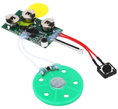 Produktbild von 4 Minuten DIY beschreibbares Grußkartenmodul Light Sense Voice Sound Record Chip (Einzelwiedergabe)