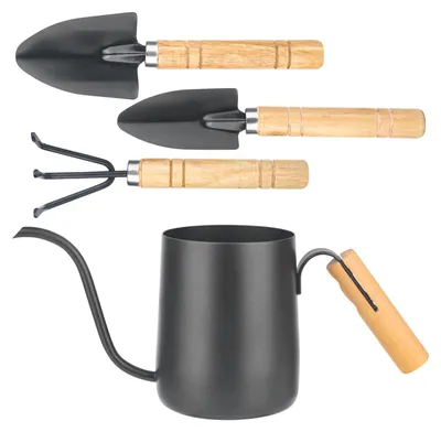 Mini-Gießkanne 350 ml Edelstahl, lang. Auslauf für Zimmerpflanzen