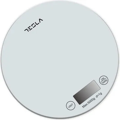 Zdjęcie produktu dla Elektroniczna waga kuchenna 5 kg/1 g, biała – Tesla – KS200W –