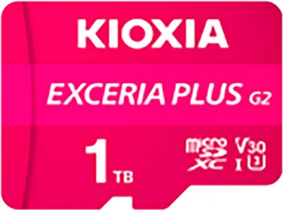 Obrázek produktu pro Kioxia LMPL2M001TG2, 1 TB, MicroSDXC, Třída 10, UHS-I, 100 MB/s, 90 MB/s