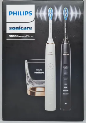 Produktbild von Philips HX9914/57 Sonicare DiamondClean 9000 Elektrische Zahnbürste Doppelpack, Schwarz/Rosegold