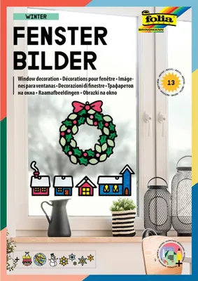 Produktbild von folia Fensterbilder-Bastelset "Winter" 250 x 350 mm