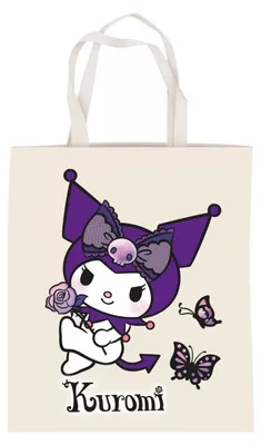 Produktbild von Hello Kitty Kuromi Butterfly Baumwolltasche, Einkaufstasche 44 cm