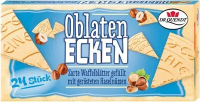 Zdjęcie produktu dla Dr. Quendt – wafle ECKEN z prażonymi orzechami laskowymi, 24 sztuki, 72 g