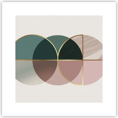 Produktbild von Poster - Poster ohne Rahmen - Abstraktion Räder Minimalismus - 30x30 cm - Wand Bild - Wanddeko - Wandbilder - Kunstposter - Wandposter - Bilder - Kunstdruck - Wanddekoration - P2XAC30x30-4399