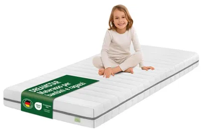 Immagine prodotto di Materasso per bambini 90x200 cm | Altezza 13 cm | Materasso per ragazzi | Ergonomico e adatto a chi soffre di allergie | DREAMSTAR Ergo Junior