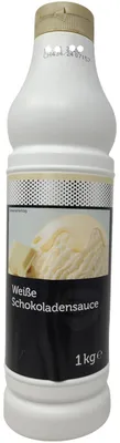 Produktbild von TGQ Weiße Schokoladen Sauce 1kg Squeeze Flasche Eis Dessert Topping Garnitur