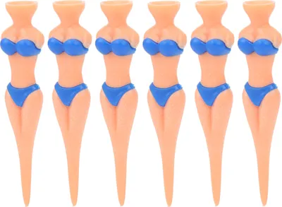Obrázek produktu pro Golfové odpaliště, sada golfových odpališť, odolná golfová odpaliště, golfové odpaliště Bikini Girl, plastové golfové odpaliště, golfový tréninkový nástroj