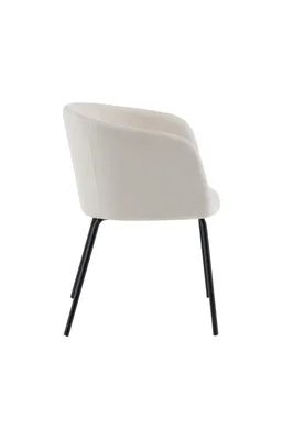 Immagine prodotto di Sedia da pranzo Berit in velluto beige.
