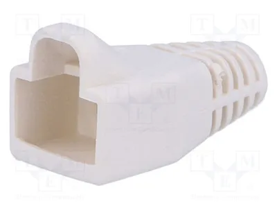 Zdjęcie produktu dla 3 sztuki osłon dla złączek RJ45, 6 mm, MHRJ45SRB-W, złącza RJ