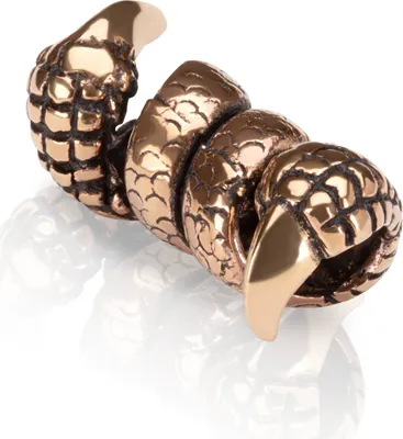 Produktbild von Drachen Klaue Bartperle Øinnen 6mm Wikinger Bronze Mittelalter Haarschmuck 4304