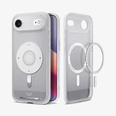 Obrázek produktu pro Spigen Ultra Hybrid, zadní kryt s magnetickým připojením MagSafe, pro Apple iPhone, barva: stříbrná