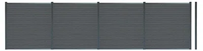 Produktbild von HOME DELUXE WPC Sichtschutzzaun CALLADO PREMIUM 4 x Element + 5 x Pfosten - Höhe: 185 cm | WPC Zaun, Sichtschutzzaun WPC, Gartenzaun WPC, WPC Sichtschutz, WPC Zaunelemente, WPC Trennwand, WPC Sichtschutzwand, WPC Gartenzaun, WPC Windschutz, witterungsbeständiger Sichtschutz,