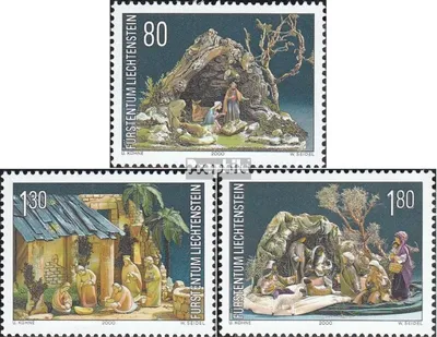 Produktbild von Briefmarken Liechtenstein 2000 Mi 1249-1251 (kompl.Ausg.) gestempelt Weihnachten