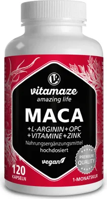 Produktbild von Maca 10:1 + L Arginin Hd, 120 St KAP