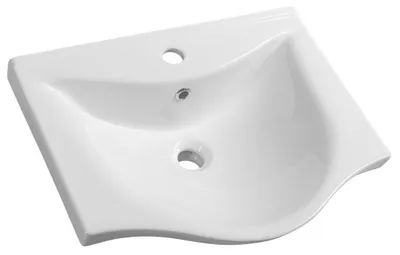 Produktbild von Aqualine ZARA 55 Keramik-Waschtisch 54x44,5cm, weiß