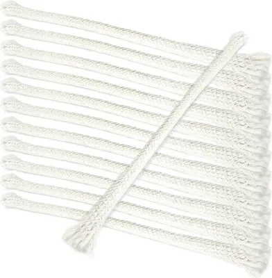 Produktbild von 12 X 20cm Ersatzdochte Für Gartenfackel Bambusfackel Öllampe Rund 8mm 1285