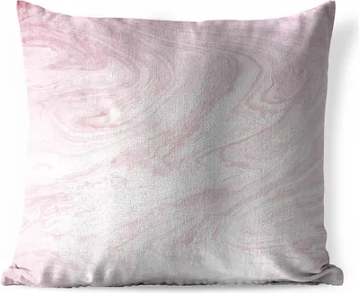 Produktbild von MuchoWow® Outdoor Kissen - Marmor - Rosa - Muster - 60x60 cm - Wetterfest - Lounge Kissen - Dekoration - Schlaf Kissen