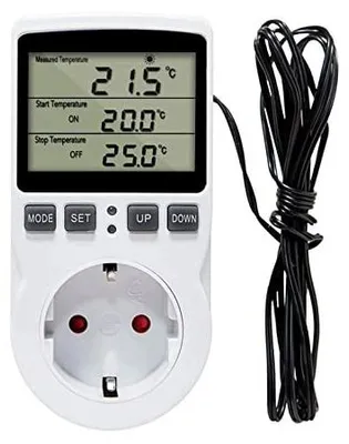 Zdjęcie produktu dla Termostat gniazdkowy 230V LCD regulator temperatury ogrzewania