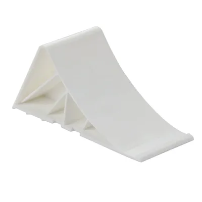Image de Cale de frein sous la roue pour remorque en PVC, blanc