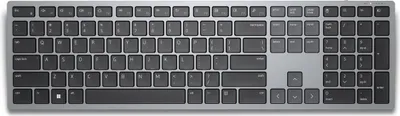 Obrázek produktu pro DELL Klávesnice Pro Plus – KB700 - americký mezinárodní (QWERTY), Plná velikost (100 %), Bezdrátový, Bluetooth, Nůžkový spínač, QWERTY, Šedá