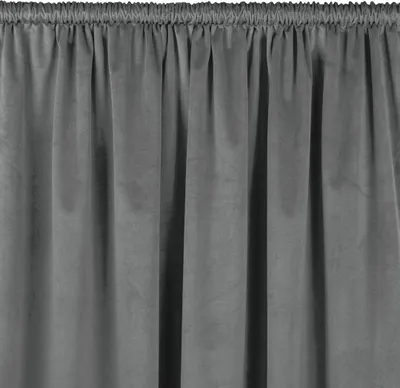Zdjęcie produktu dla Zasłona VILA velvetowa z tunelem 530x245 grafitowa wzór 1 Homede