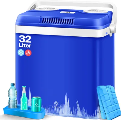 Produktbild von KESSER® 32 L Kühlbox 12V, 230V Stecker, Mini-Kühlschrank, Thermoelektrische Warmhaltebox