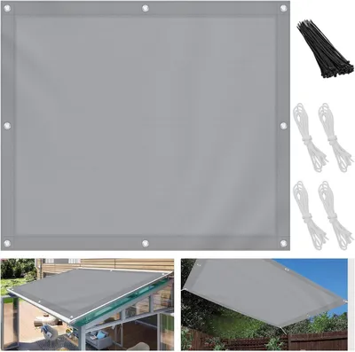 Imagen del producto de Toldo solar impermeable, con protección UV del 95%, de 3 x 4 metros, ideal para balcones y jardines