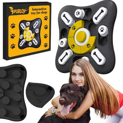 Produktbild von Purlov Interaktives Hundespielzeug mit Anti-Rutsch-Napf Langsamfresser