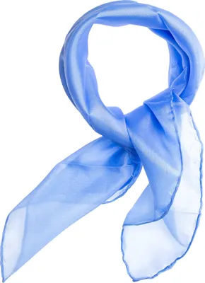 Produktbild von Nickituch Seidentuch hellblau blau Seide 55x55cm
